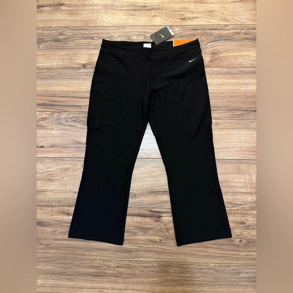 Nike Dri Fit Activewear Capri workout Pants Black 336495 Large